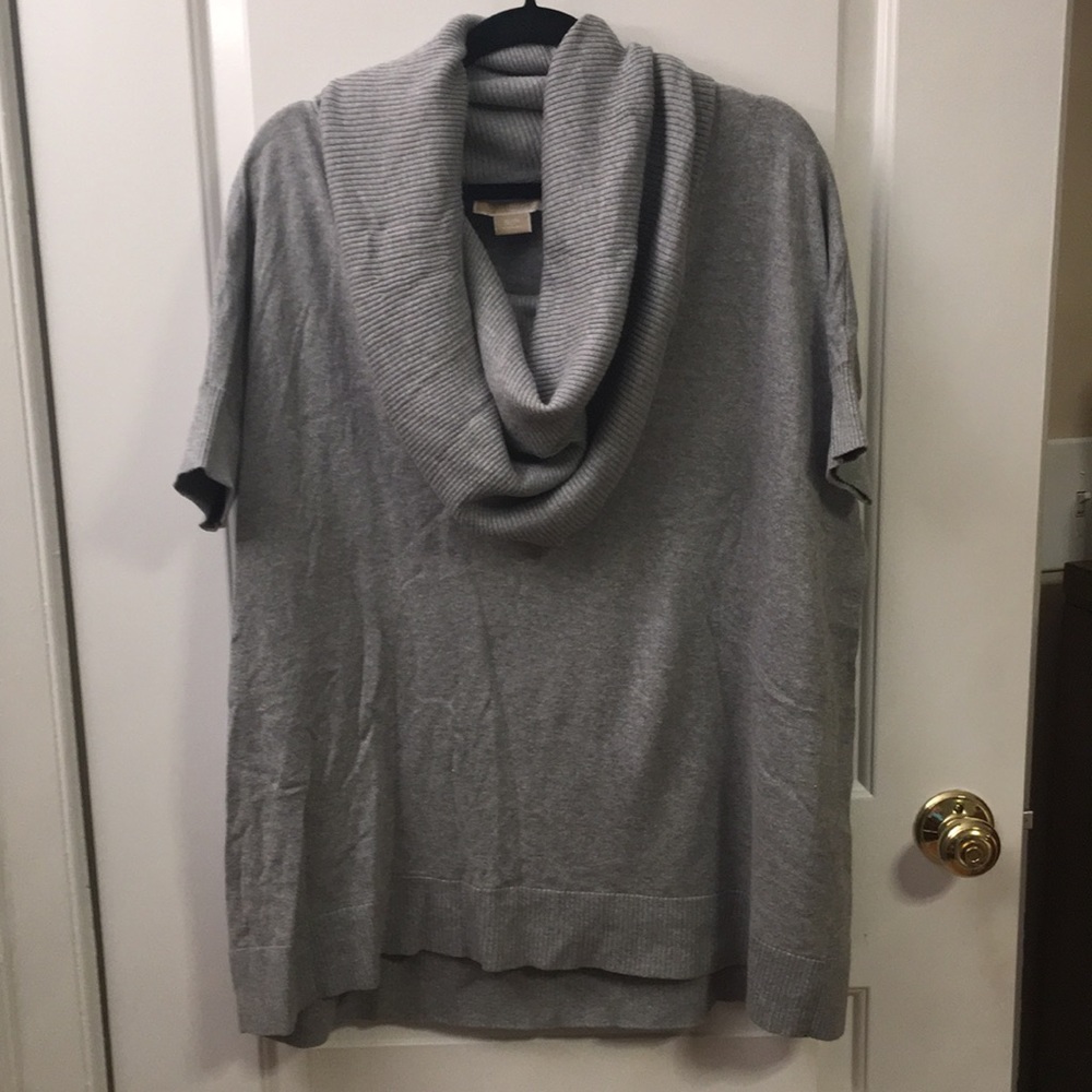 Michael Kors cowl neck short sleeve sweater